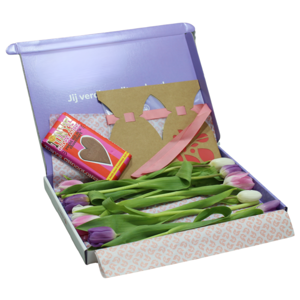 brievenbus tulpen voor moederdag