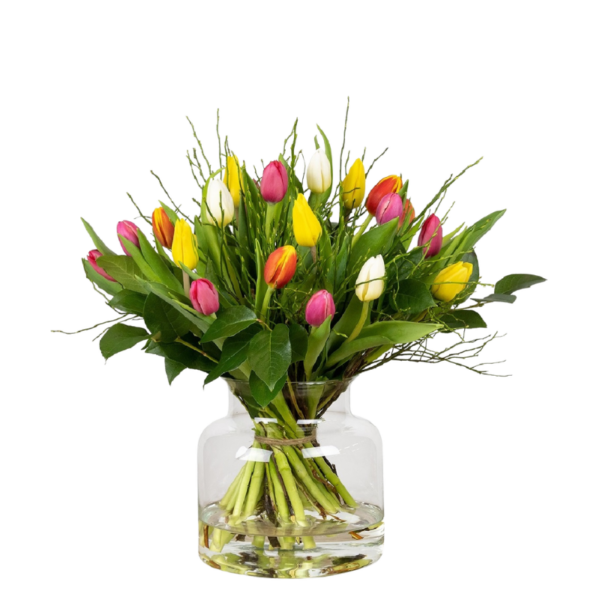 Gemengd tulpenboeket